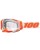 100% RACECRAFT 2 SP22 Crossbrille klar orange weiss orange weiss